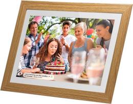 Lippa - Frameo Digital Picture Frame - Wooden Frame - 10 inches