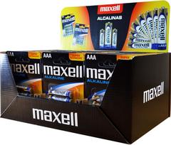 Maxell Alkaline LR03 AAA 4-pack Display (30 blister packs/120 batteries)