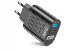 Telefono pakrovejas 65W USB-C ir USB-A Quick Charge 3.0
