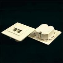 NetRack lizdų rinkinys paslėptam montavimui 2xRJ45 8p8c STP Cat6 (106-34)