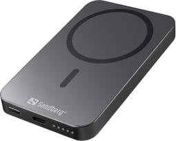 Sandberg - Magnet Wireless Powerbank 5000 ALU