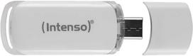 Intenso FLASH LINE 64GB, USB-Stick - baltas, USB-C 3.2 Gen 1