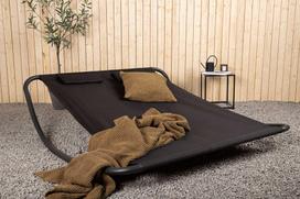 Venture Design Dvigulė kėdė lova, Gordo, 200x180 cm, Juoda