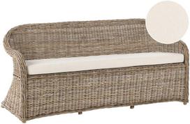 Beliani SUSUA trivietė sodo sofa, natūralaus rotango (586067 Bel)