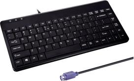 Klawiatura Perixx Perixx PERIBOARD-409 P, DE, Mini keyboard PS/2, black | 57150A | 4049571000480