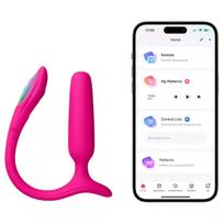 Lovense Lush Anal išmanusis analinis vibratorius – su programėle, rožinis