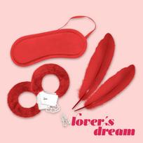 Lover's Dream BDSM rinkinys, raudonas