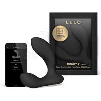 Prostatos vibratorius Hugo 2 su Bluetooth ir 16 režimų juodas
