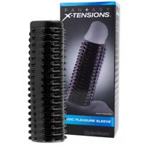 X-Tensions Magic Pleasure Sleeve penio mova – juoda, TPR, 13.9 cm