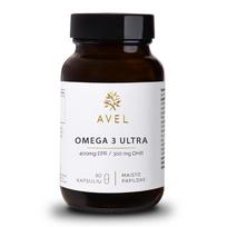 AVEL OMEGA 3 ULTRA, 400 MG EPR/ 300MG DHR, 80 kapsulių