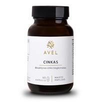 AVEL BIOAKTYVUS CINKO BISGLICINATAS, 90 kapsulių