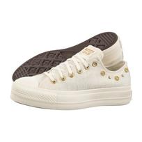 Converse CTAS Lift OX Egret/Egret/Gold A17597C (CO842-a) bateliai