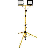 LED prožektorius su stovu 2xLED/50W/230V 6500K IP65 geltonas