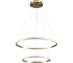 LED liustra ant kabelio DIANA LED/44W/230V 4000K, skersmuo 59 cm, auksinė