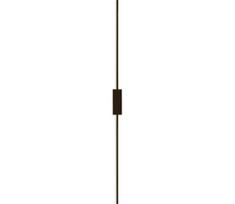 LED sieninis šviestuvas AISHA LED/20W/230V 4000K 120 cm juodas