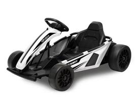 Vienvietis vaikiškas elektrinis automobilis Drift Go-Kart, baltas