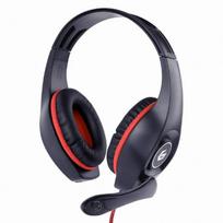 Ausinės HEADSET GAMING/RED/BLACK GHS-05-R GEMBIRD
