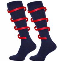 Kompresinės kelioninės kojinės iki kelių VCA Textil®, tamsiai mėlyna, 2 poros