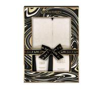 Dovanų rinkinys moterims Baylis & Harding Sweet Mandarin & Grapefruit Luxury Slipper: pėdų mirkymo priemonė 100 g + pėdų losjonas 140 ml + šlepetės
