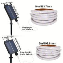 LED juosta dekorui saulės, 5 m / 196,8 colio - 320 šviesos diodų (8 režimai)