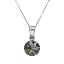 Sidabrinis kaklo papuošalas moterims DiamondSky „Classic (Vitrail Medium)“ su Swarovski kristalais, Golden