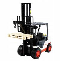 Šakinis krautuvas transporto priemonė šviesos garsai kablys auto krautuvas + paletė vaikams rinkinys Click4Toys