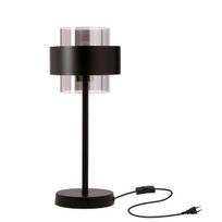 Stalinis šviestuvas Candellux Spiega juodas dūminto stiklo gaubtas E27 1x60W