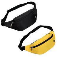 Moteriški krepšiai, „Fanny Packs“ vyrams ir moterims – vandeniui atsparus sportinis liemens krepšys kelionėms, žygiams, bėgimui, patogus naudoti laisvų rankų įranga, geltona + juoda