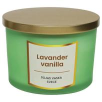 Sojų vaško žvakė 400g Levandų ir vanilės aromato
