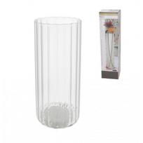 Vaza TUBE 40x10cm Skaidraus stiklo