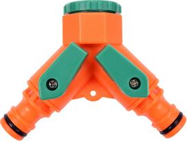 Paskirstytojas laistymo žarnai FLO 89022 Y tipo 1/2" 3/4"