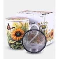 Puodukas CANVAS 360ml su metaliniu sieteliu