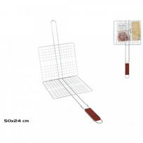 Kepimo grotelės medinė rankena 24x22cm BBQ