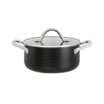 Ambition puodas Ribs, 20 cm, 2.7 l, juodas