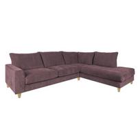 Dešininis minkštas kampas Home4You Layla RC, rožinis