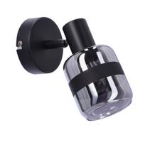 Candellux sieninis šviestuvas Yuki 91-13415, 15 W, juodas/pilkas