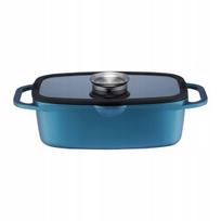 Ambition puodas su dangčiu Qualum Basic Azzurro, 6 L, 32x21 cm
