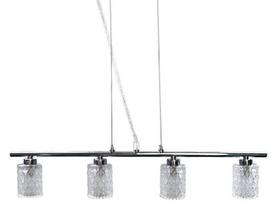Pakabinamas šviestuvas Candellux Berta 4x40W G9 chromuotas su stikliniais gaubtais