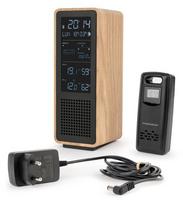 „Thomson“ WS102TBK oro sąlygų stotys su „Bluetooth“ garsiakalbiu ir FM radiju