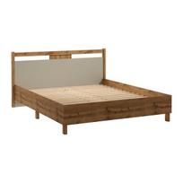 Lova Indygo L160, 160x200 cm, ruda/smėlio spalvos
