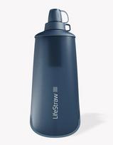 LIFESTRAW PEAK SERIES COLLAPSIBLE SQUEEZE 1 L BOTTLE WITH FILTER MOUNTAIN_BLUE, LSPSF1MBWW