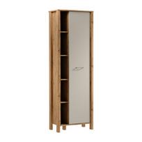 Vitrina Indygo R1D,ruda/smėlio spalvos