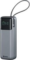 Atsarginis maitinimo šaltinis ("Power Bank") Išorinė baterija Sandberg All-in1 Powerbank 20000 PD 130W 20000mAh su integruotu USB-C kabeliu