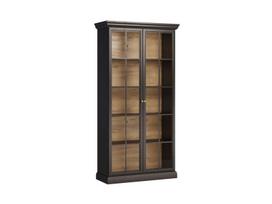 Vitrina Lucca W2D, juoda/ruda