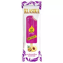 Persikų skonio ledai su pasiflorų skonio glaistu KLASIKA, 83 ml