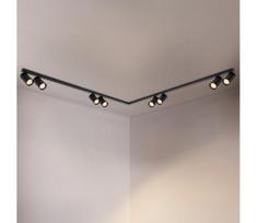 Brilagi - Taškinis šviestuvas SELE LONG 8xGU10/30W/230V juodas
