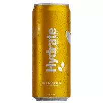 Gazuotas kokosų vanduo su magniu HYDRATE GINGER, 330 ml