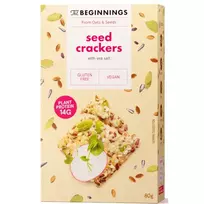 Sėklų krekeriai su jūros druska, 80 g