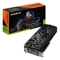 GIGABYTE Graphics Card||NVIDIA GeForce RTX 5070 Ti|16GB|GDDR7|256-bit|PCIE 5.0 16x|Triple Slot Fansink|1xHDMI|3xDisplayPort|GV-N507TWF3OC-16GD1.0