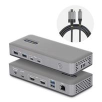 StarTech.com Dual Monitor USB-C Docking Station with HDMI, 4K 60Hz, 100W Laptop Charging, 1GbE, Driverless, Multi-Monitor Dock for Windows